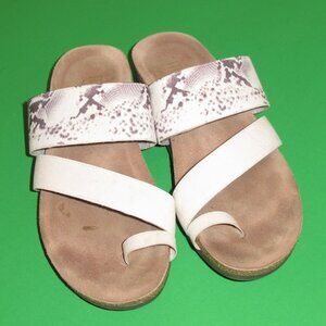 Munro "Aries" Tan stretch fabric sandal Size 7